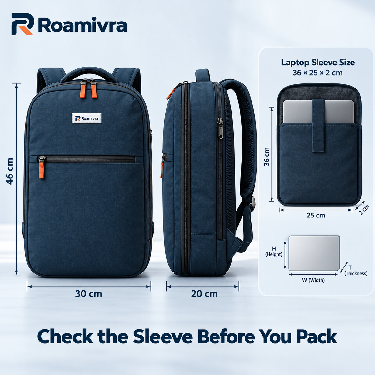 Roamivra ClamPack Travel Backpack product view 4