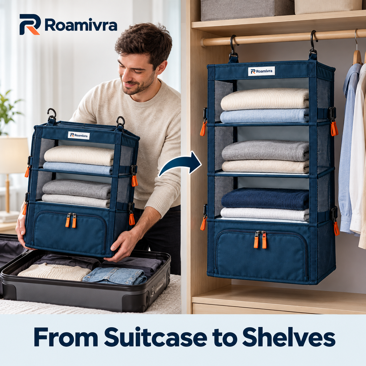 Roamivra ShelfAway Travel Closet product view 2