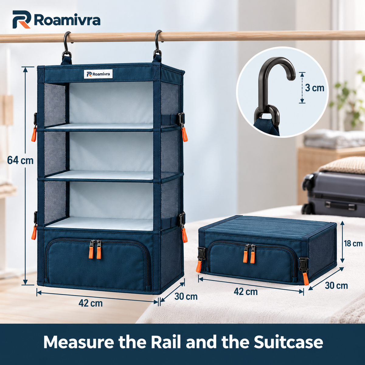 Roamivra ShelfAway Travel Closet product view 4