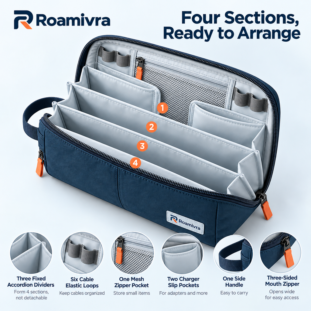 Roamivra CircuitNest Tech Organizer product view 2