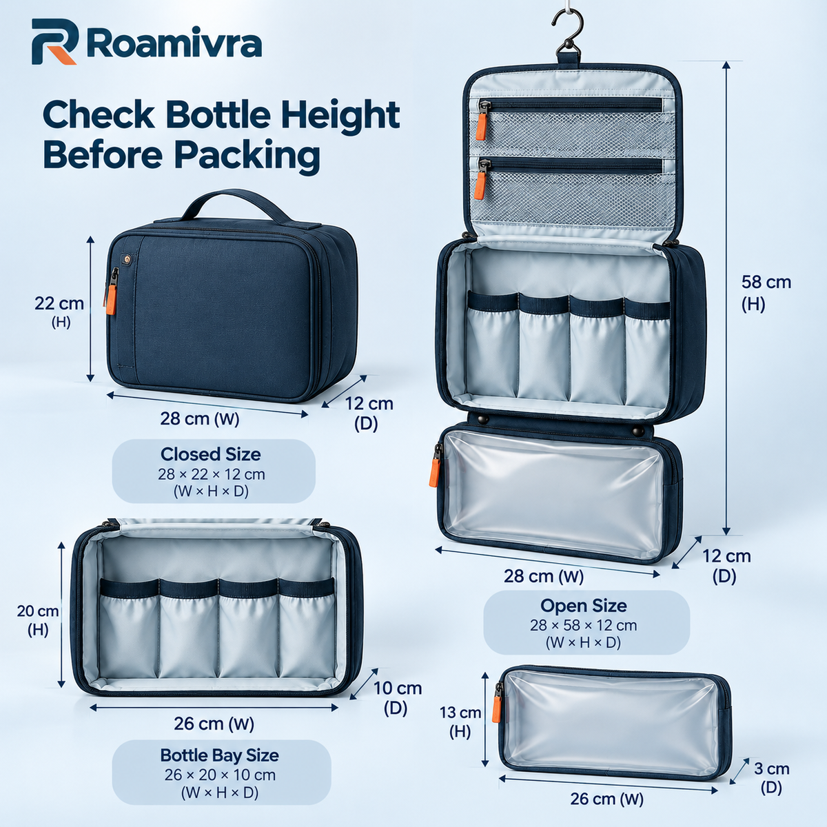 Roamivra HangHarbor Toiletry Organizer product view 4